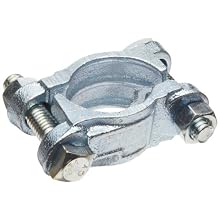 Dixon DL Series Zinc Plated Iron Double Bolt Clamp without Saddle