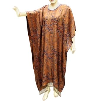 Paisley Cotton Caftan Evening Long Wear Kaftan Dress For Women