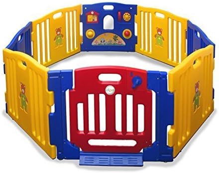 Baby Playpen Kids 8 Panel Safety Play Center Yard Home Indoor Outdoor New Pen by Playards