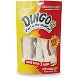 Dingo Rawhide Bone, Large, 3-Count