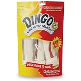 Dingo Rawhide Bone, Large, 3-Count