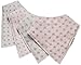 Habbies Baby Naturally Colored Organic Cotton Drool Bibs, Unisex 4-Pack Baby Gift Set (Naturally Colored)