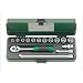 Stahlwille 45/11/4 Socket Set with Sturdy Sheet Steel Case, 3/8" Drive, 15 Pieces