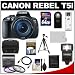 Canon EOS Rebel T5i Digital SLR Camera & EF-S 18-135mm IS STM Lens with 64GB Card + Battery + Case + Flash + 3 UV/FLD/CPL Filters + Tripod + Accessory Kit