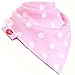 Zippy Fun Baby Bandana Drool Bibs (4 Pack Gift Set) Pink and White