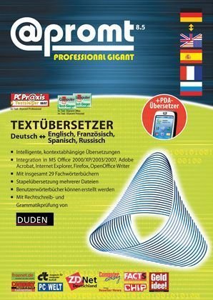 promt Professional 8.5 Gigant Deutsch - Englisch, Französisch, Spanisch und Russisch