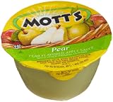 Mott's Pear Flavored Applesauce, 4-Ounce Cups (Pack of 72)
