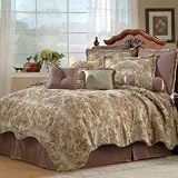 Merrelle Comforter, Bed Skirt, Standard Shams, European Shams, and Decorator Pillow Set