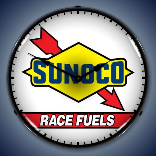 Colorful Sunoco Gas 14 Wall Clock