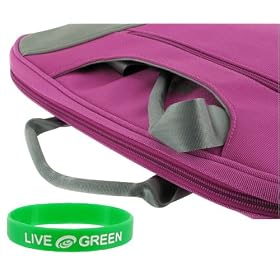 Acer Aspire AS1410-2497 11.6-Inch Netbook Carrying Bag (Tag 2-Tone Magenta / Grey)