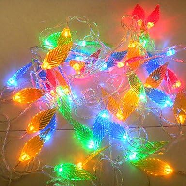 Adjustable Colorful Light Goose Feather Shaped LED String Lamp for Festival Decoration