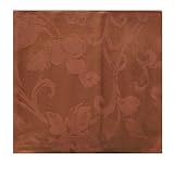 Bronze Harvest Scroll Damask Cloth Dinner Napkins Set of 12