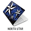 Netbook Skins Fits Acer, Asus, MSI, HP, Samsung - North Star Blue