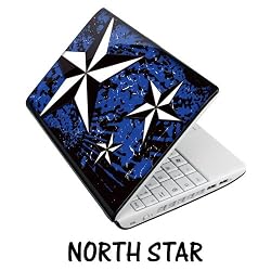 Netbook Skins Fits Acer, Asus, MSI, HP, Samsung - North Star Blue