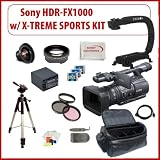 51IjqV7RdvL. SL160  Opteka Deluxe Skaters Package (Includes the OPT SC43FE Platinum Series 0.3X HD Ultra Fisheye Lens, X GRIP Camcorder Handle, & 3 Watt Video Light) for Hitachi DZ BD10H, DZ BD70, DZ BD9H Digital Camcorders