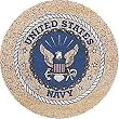 Thirstystone TS252 Natural Sandstone Coaster Set Navy