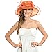 Women Satin Church Christening Derby Kentucky Wedding Formal Party Hat Ss035 (9 Colors)