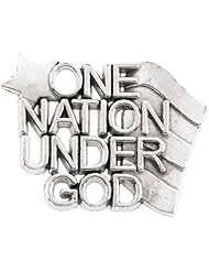 One Nation Under God Lapel Pin in Sterling Silver