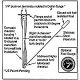 Teleflex Universal Fuel Sender Kits Fuel Gauge Sender Kit Description 4 To 24 Tank Depth