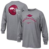 Nike Arkansas Razorbacks Ash 2008 Practice Long Sleeve T-shirt