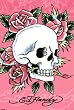(24x36) Ed Hardy (Pink Skull & Roses) Art Poster Print