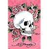 Ed Hardy (Pink Skull & Roses) Art Poster Print - 24x36 Poster Print by Ed Hardy, 24x36