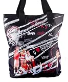 HIGH SCHOOL MUSICAL BLACK TOTE BAG SCHOOL ROCKS AND I LOVE MUSIC