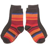 POLARN O. PYRET 2-PACK BLOCK STRIPE & SOLID SOCKS (CHILD) - 11-13 YRS/Bracken