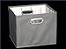 Alexi Ricci Black 9Hx11Wx10D Folding Storage Bin Orginization with Style