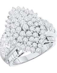 3.00CTW DIAMOND CLUSTER RING