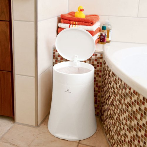 Design-Abfalleimer, weiß