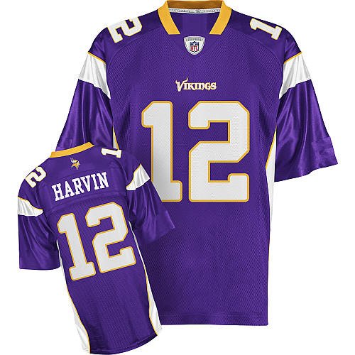 Minnesota Vikings 12 Percy Harvin Purple Jerseys Authentic Football Jersey Size 48-56 (Please Select the Size When You Order, Can Do Drop Shipping)