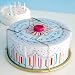 Glitterville Vintage Style Tin Birthday Cake / Carrier, Round with Handles, Multicolored