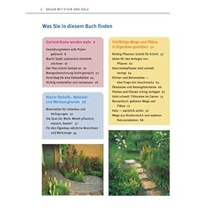 Bauen mit Stein und Holz: Wege, Sitzplätze, Treppen, Mauern, Sichtschutz, Rankgerüste