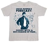 Ripple Junction Men's Chuck Norris Forecast Mens Tee,Ice Grey,Large