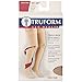 Truform 30-40 mmHg Compression Stockings for Men and Women, Thigh High Length, Dot-Top, Closed Toe, Black, Small