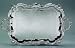 18 X 30 BAROQUE TRAY - 18 X 30 SILVER PLATED BAROQUE TRAY WITH HANDLES