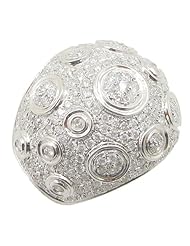 14k White Gold  2.49ctw Diamond Cocktail Ring LR835 Size 7.5
