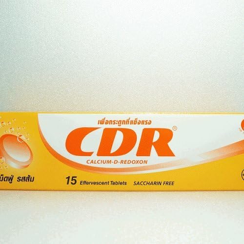 CDR Calcium-D-Redoxon Orange flavour 15 tablets(1Package)