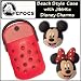 Nite Ize Crocs O-Dial Beach Case (Red/Black) for Small Mobile Devices with Jibbitz Disney Mickey and Minnie Mouse Charms