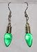 Green Christmas Lights Bulbs Earrings