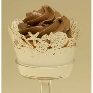 Click to buy Maine Wedding Venues: Seashells Cupcake Wrappers from Amazon!