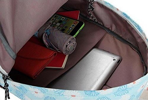 Unisex Daisy Floral Sweet Shoulder Backpack Mochilas Canvas 3D Fashion Rucksack Casual Bag School Backpacks Purple