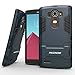 G4 Case, Pasonomi® [Heavy Duty] [Shock-Absorption] [Kickstand Feature] Hybrid Dual Layer Armor Defender Full Body Protective Case Cover for LG G4 (kickstand Series Dark Blue)