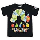 アスナロ（トップス 半袖tシャツ） Tシャツ 半袖 子供 はらぺこあおむし プリント カットソー ロゴチケット95 ブラック