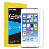 SPARIN 2.5D Round Edge 9H Hardness Tempered Glass Bubble-Free Screen Protector for iPod Touch 5th and 6th Generation, 2 Pack