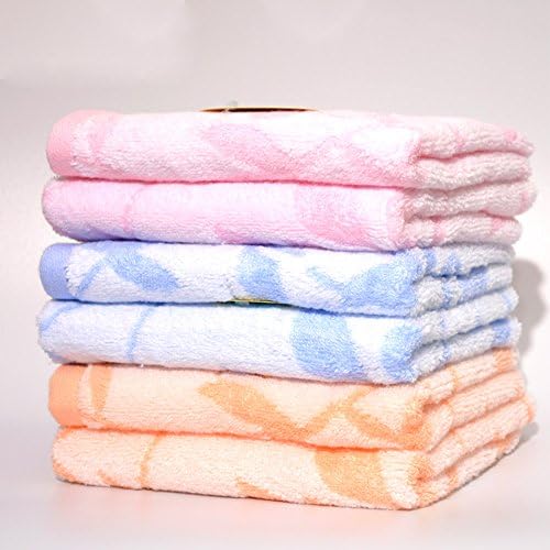 Yasinu Bamboo Fiber Towel 34cm x 75cm One Bright Orange,One Pink and One Light Blue M047-04