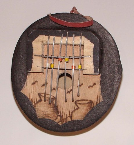 Childrens Toyshop  Musical Instruments : African Gourd Thumb Piano, Kalimba