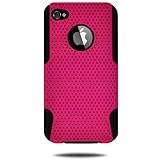 Amzer AMZ91311 Silicone-Perforated PolyCarbonate Hybrid Case for iPhone 4 - ....