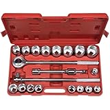 TEKTON 1100 3/4-Inch Drive Jumbo Socket Set Metric, 21-Piece